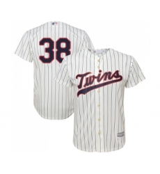 Men's Minnesota Twins #38 Blake Parker Replica Cream Alternate Cool Base Baseball Jersey