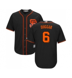 Youth San Francisco Giants #6 Steven Duggar Replica Black Alternate Cool Base Baseball Jersey