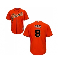 Men's San Francisco Giants #8 Gerardo Parra Replica Orange Alternate Cool Base Baseball Jersey