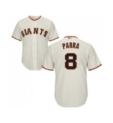 Youth San Francisco Giants #8 Gerardo Parra Replica Cream Home Cool Base Baseball Jersey