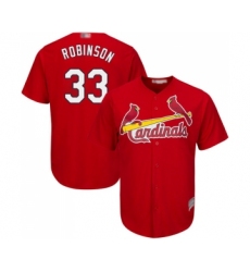 Men's St. Louis Cardinals #33 Drew Robinson Replica Red Cool Base Baseball Jersey