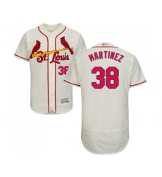 Men's St. Louis Cardinals #38 Jose Martinez Cream Alternate Flex Base Authentic Collection Baseball Jersey