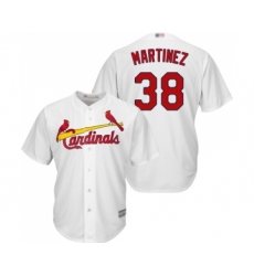 Men's St. Louis Cardinals #38 Jose Martinez Replica White Home Cool Base Baseball Jersey