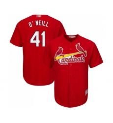Men's St. Louis Cardinals #41 Tyler O Neill Replica Red Cool Base Baseball Jersey