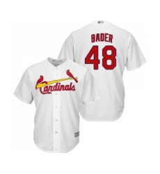 Men's St. Louis Cardinals #48 Harrison Bader Replica White Home Cool Base Baseball Jersey