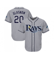 Men's Tampa Bay Rays #20 Tyler Glasnow Replica Grey Road Cool Base Baseball Jersey