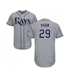 Men's Tampa Bay Rays #29 Tommy Pham Navy Blue Alternate Flex Base Authentic Collection Baseball Jersey