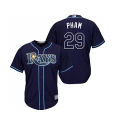 Youth Tampa Bay Rays #29 Tommy Pham Replica White Home Cool Base Baseball Jersey