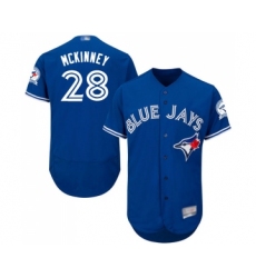Men's Toronto Blue Jays #28 Billy McKinney Royal Blue Alternate Flex Base Authentic Collection Baseball Jersey