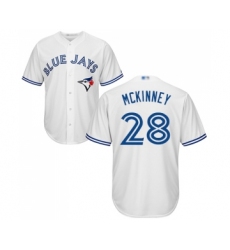 Youth Toronto Blue Jays #28 Billy McKinney Replica White Home Baseball Jersey