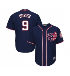 Youth Washington Nationals #9 Brian Dozier Replica Navy Blue Alternate 2 Cool Base Baseball Jersey