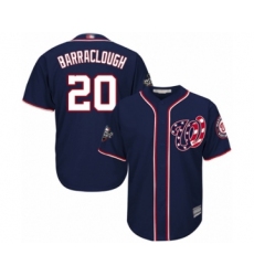 Youth Washington Nationals #20 Kyle Barraclough Authentic Navy Blue Alternate 2 Cool Base 2019 World Series Bound Baseball Jersey
