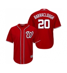 Youth Washington Nationals #20 Kyle Barraclough Replica Red Alternate 1 Cool Base Baseball Jersey