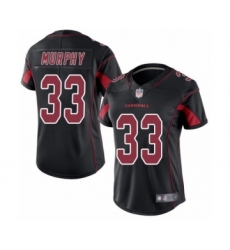 Women's Arizona Cardinals #33 Byron Murphy Limited Black Rush Vapor Untouchable Football Jersey