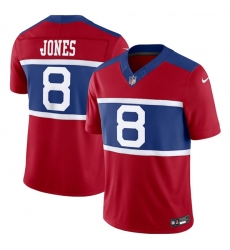 Men's New York Giants #8 Daniel Jones Century Red Alternate Vapor F.U.S.E. Limited Football Stitched Jersey