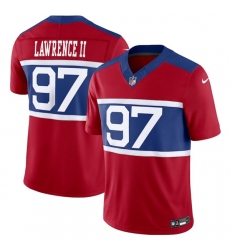 Men's New York Giants #97 Dexter Lawrence II Century Red Alternate Vapor F.U.S.E. Limited Football Stitched Jersey