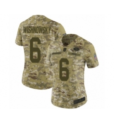 Women's San Francisco 49ers #6 Mitch Wishnowsky Limited Camo 2018 Salute to Service Football Jersey