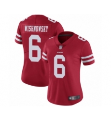 Women's San Francisco 49ers #6 Mitch Wishnowsky Red Team Color Vapor Untouchable Limited Player Football Jersey