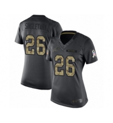 Women's Buffalo Bills #26 Devin Singletary Limited Black 2016 Salute to Service Football Jersey