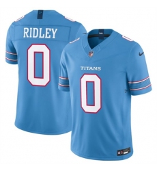 Men's Tennessee Titans #0 Calvin Ridley Light Blue 2026 F.U.S.E. Vapor Limited Stitched Football Jersey
