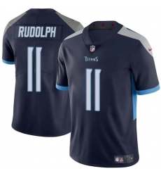 Men's Tennessee Titans #11 Mason Rudolph Navy Vapor Limited Football Stitched Jersey