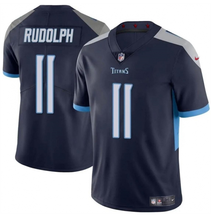 Men's Tennessee Titans #11 Mason Rudolph Navy Vapor Limited Football Stitched Jersey