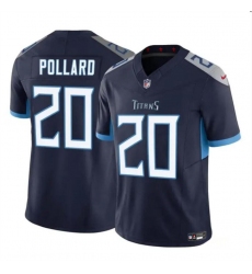 Men's Tennessee Titans #20 Tony Pollard Navy 2023 F.U.S.E. Vapor Limited Football Stitched Jersey