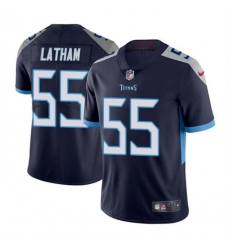 Men's Tennessee Titans #55 JC Latham Navy 2024 Draft Vapor Limited Football Stitched Jersey