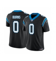 Men's Nike Carolina Panthers #0 Brian Burns Black 2023 F.U.S.E. Vapor Untouchable Football Stitched Jersey