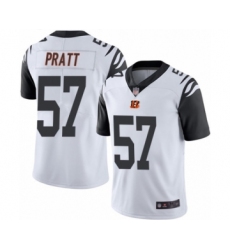 Men's Cincinnati Bengals #57 Germaine Pratt Limited White Rush Vapor Untouchable Football Jersey