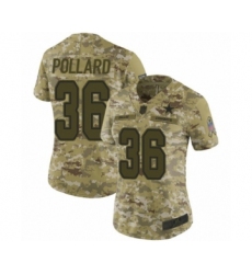 Women's Dallas Cowboys #36 Tony Pollard Limited Camo 2018 Salute to Service Football Jersey