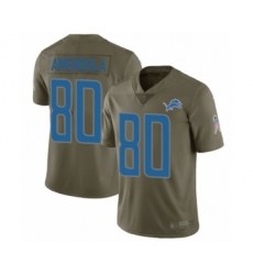 Men's Detroit Lions #80 Danny Amendola Limited Olive 2017 Salute to Service Football Jersey