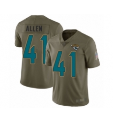 Youth Jacksonville Jaguars #41 Josh Allen Limited Olive 2017 Salute to Service Football Jersey