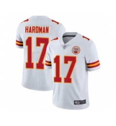 Men's Kansas City Chiefs #17 Mecole Hardman White Vapor Untouchable Limited Player Football Jersey
