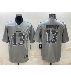 Men's Las Vegas Raiders #13 Hunter Renfrow Grey Atmosphere Fashion Stitched Jersey