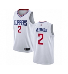 Women's Los Angeles Clippers #2 Kawhi Leonard Authentic White Basketball Jersey - Association Edition