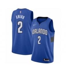 Youth Orlando Magic #2 Al-Farouq Aminu Swingman Blue Finished Basketball Jersey - Statement Edition