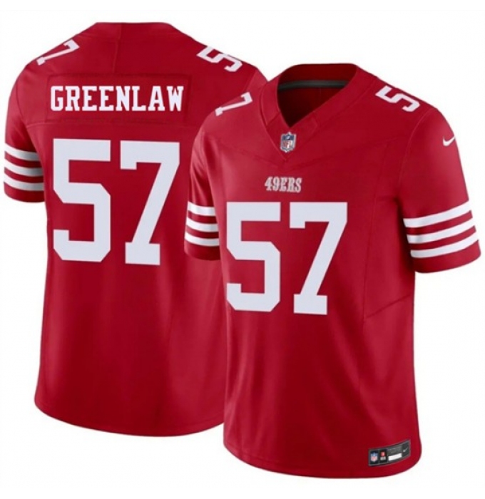Men's San Francisco 49ers #57 Dre Greenlaw Red 2026 F.U.S.E. Vapor Untouchable Limited Football Stitched Jersey