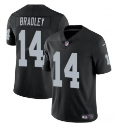 Men's Las Vegas Raiders #14 Carter Bradley Black F.U.S.E. Vapor Football Stitched Jersey