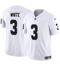 Men's Las Vegas Raiders #3 Zamir White White F.U.S.E. Vapor Football Stitched Jersey