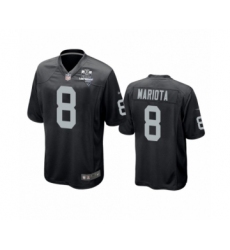Men's Oakland Raiders #8 Marcus Mariota Black 2020 Inaugural Season Game Jersey