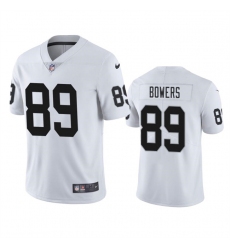 Youth Las Vegas Raiders #89 Brock Bowers White 2024 Draft Vapor Football Stitched Jersey