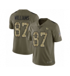 Youth Arizona Cardinals #87 Maxx Williams Limited Olive Camo 2017 Salute to Service Football Jersey