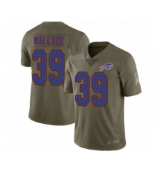 Youth Buffalo Bills #39 Levi Wallace Limited Olive 2017 Salute to Service Football Jersey