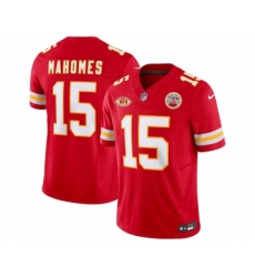 Men's Nike Kansas City Chiefs #15 Patrick Mahomes Red 2023 F.U.S.E. NKH Vapor Untouchable Limited Football Stitched Jersey