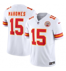 Youth Kansas City Chiefs #15 Patrick Mahomes White 2023 F.U.S.E. Vapor Untouchable Limited Stitched Jersey