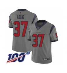 Men's Houston Texans #37 Jahleel Addae Limited Gray Inverted Legend 100th Season Football Jersey