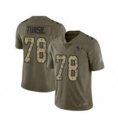 Youth Houston Texans #78 Laremy Tunsil Limited Olive Camo 2017 Salute to Service Football Jersey