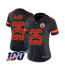Women's Kansas City Chiefs #25 LeSean McCoy Limited Pink Rush Fashion Football Jersey