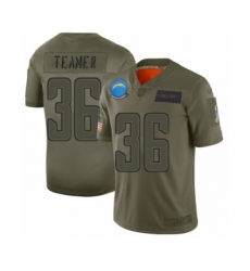 Men's Los Angeles Chargers #36 Roderic Teamer Limited Camo 2019 Salute to Service Football Jersey